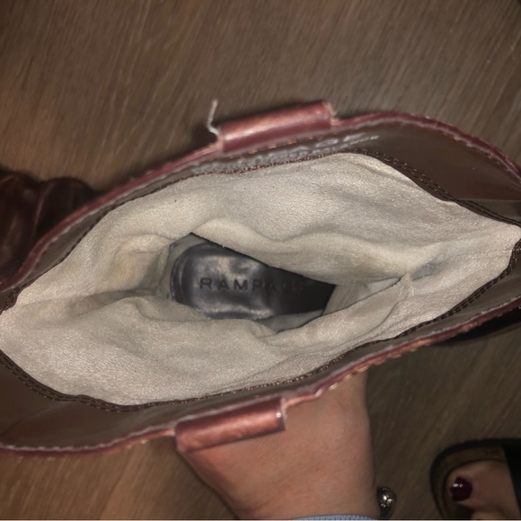 Rampage ladies rodeo cowgirl cowboy leather boots size 10 - Picture 6 of 7